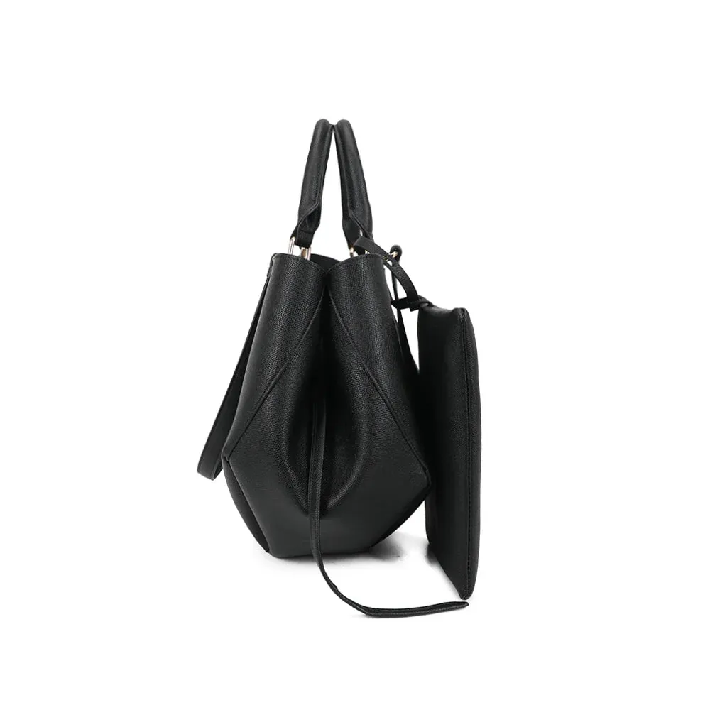 Gallantry Paris Adriana Sac cabas Noir pochette grainé