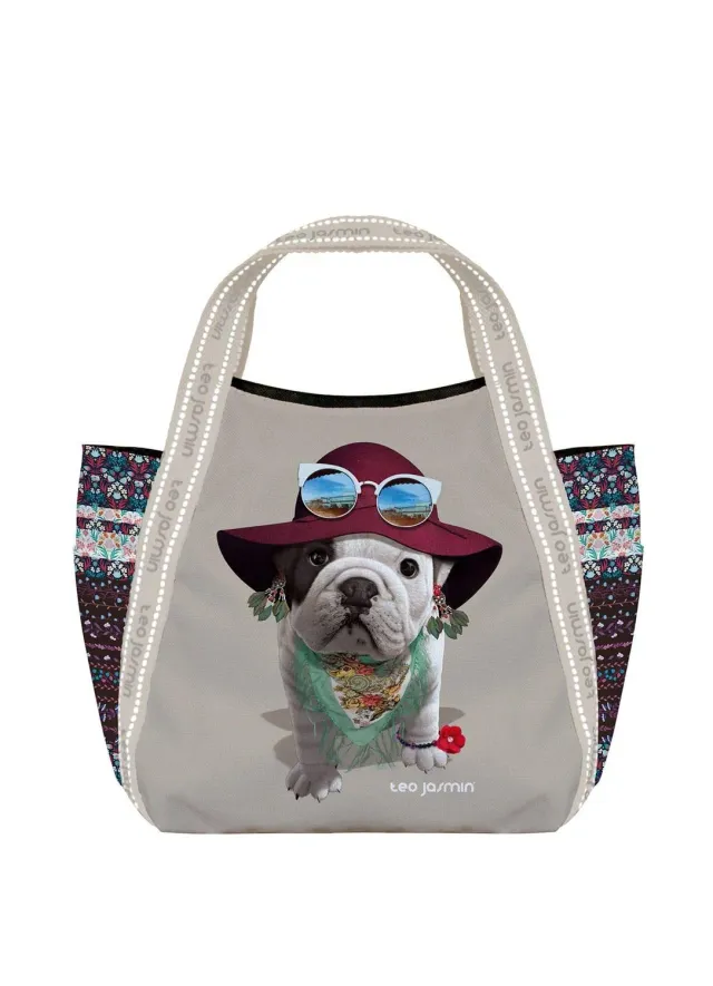 Téo Jasmin Boho sac shopping petit toile