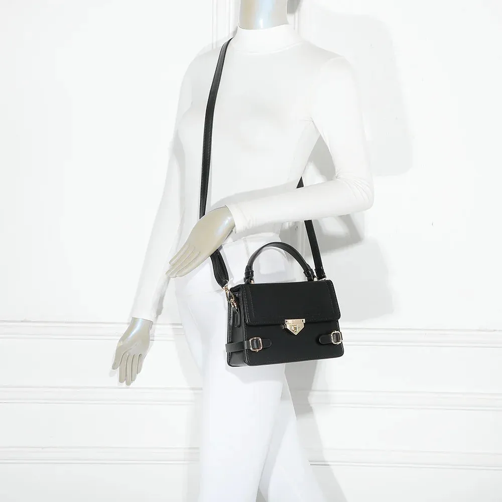 Gallantry Petit Chic petit sac rabat noir doré