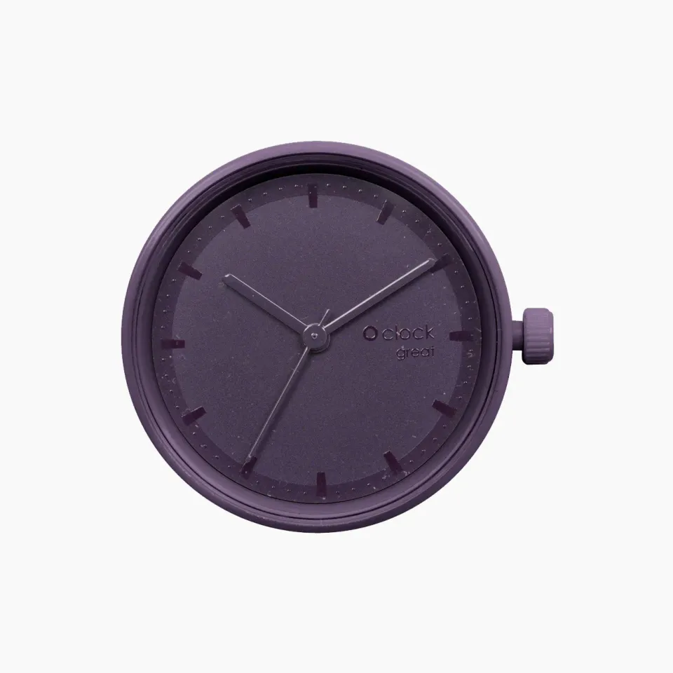 O bag O clock Great Tone on Tone mécanisme aubergine
