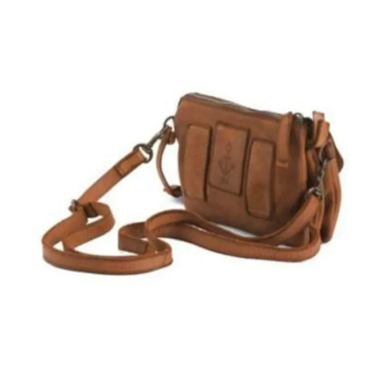 Hexagone Cuir Mini Pocket bandoulière cuir Noir