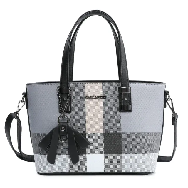 Gallantry Paris Mini Jolie petit sac gris à carreaux