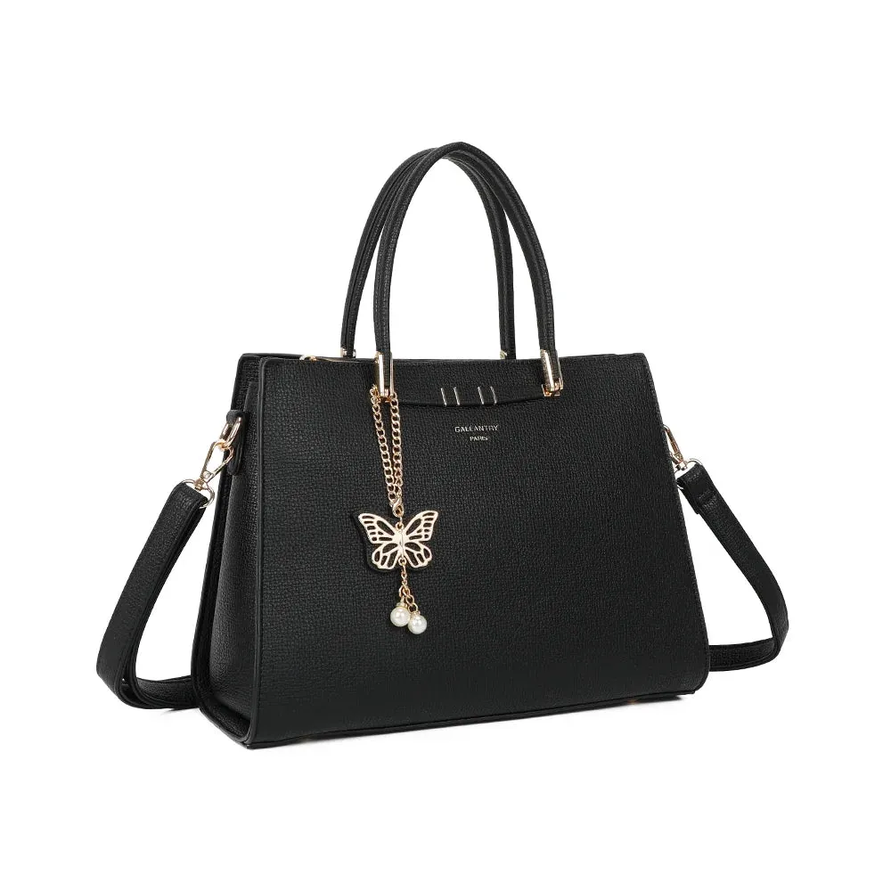 Gallantry Paris Ariane sac à main noir grainé