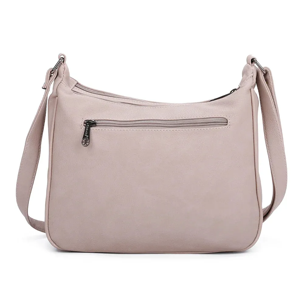 Gallantry Paris Elya sac bandoulière zippé bordeaux