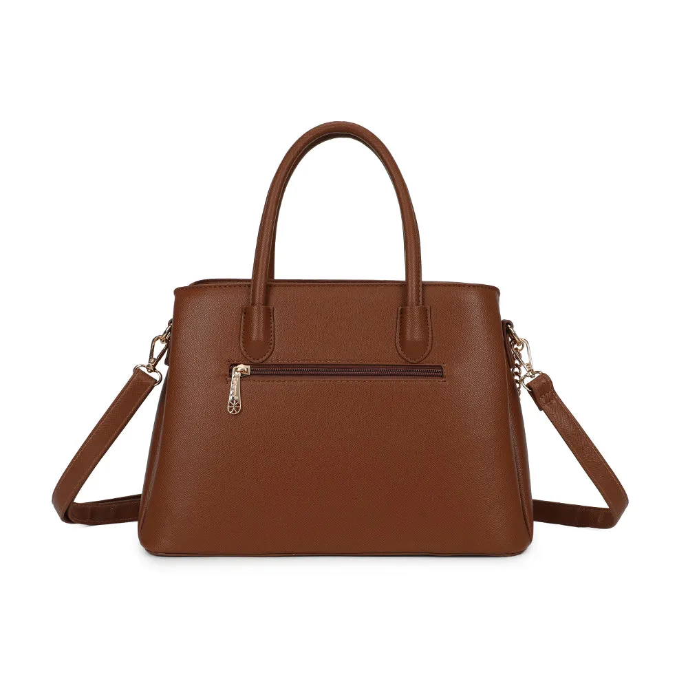 Gallantry La Valdine sac à main Marron foncé chaîne