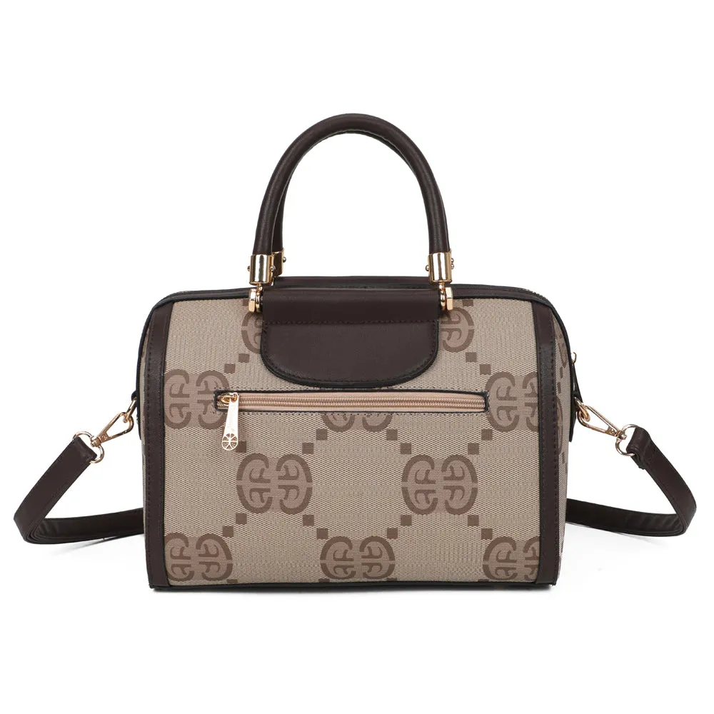 Gallantry Paris Le Montieri sac à main brown coffee monogramme