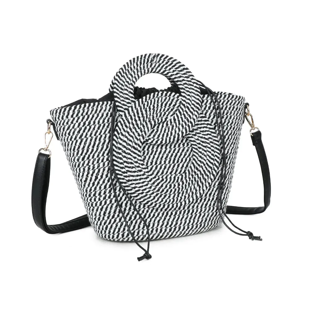 Gallantry Paris Le Ondina sac à main rose corde tressée