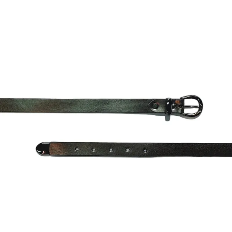 Hexagone Cuir Mini Picky ceinture femme fine cuir canon fusil