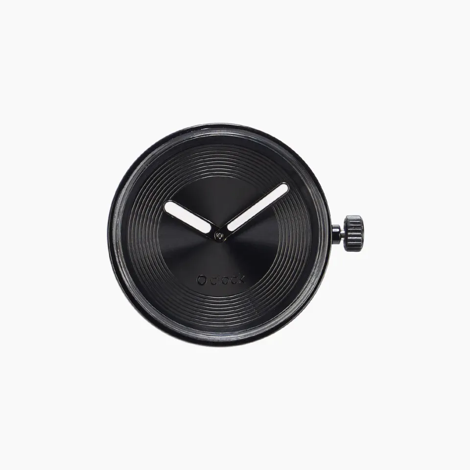 O bag O Clock Groove Soleil Noir mécanisme montre quartz
