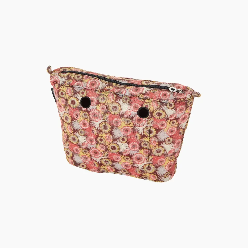 O Bag Mini Pochette Intérieure Lace Bloom Sac Noir Zippé