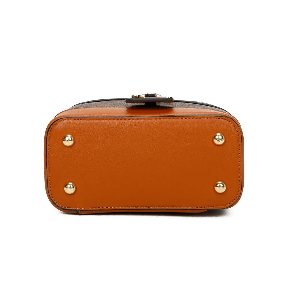 Gallantry Paris Bambino Chic sac vanity damier marron