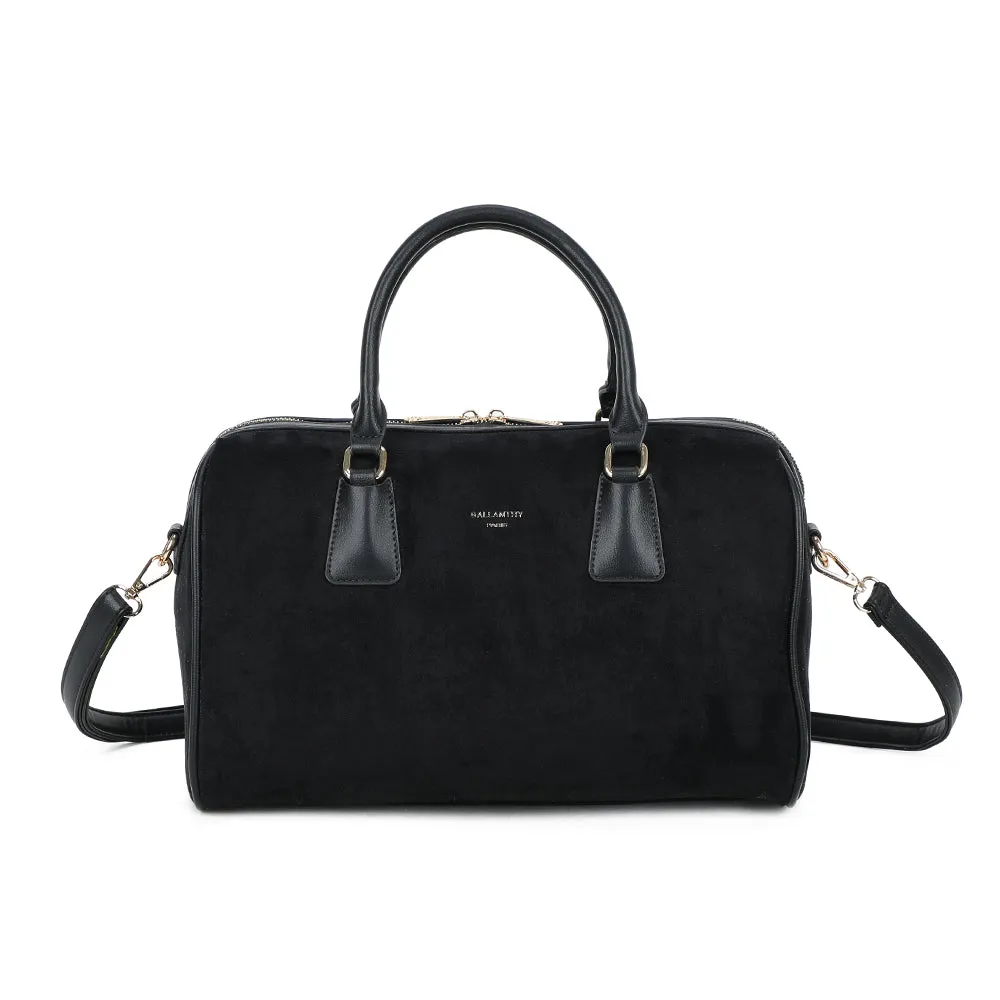 Gallantry Paris Iconic Bowler sac à main Noir suédine