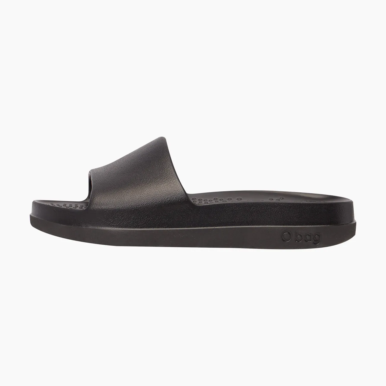 O bag Slippers claquettes femme EVA noir