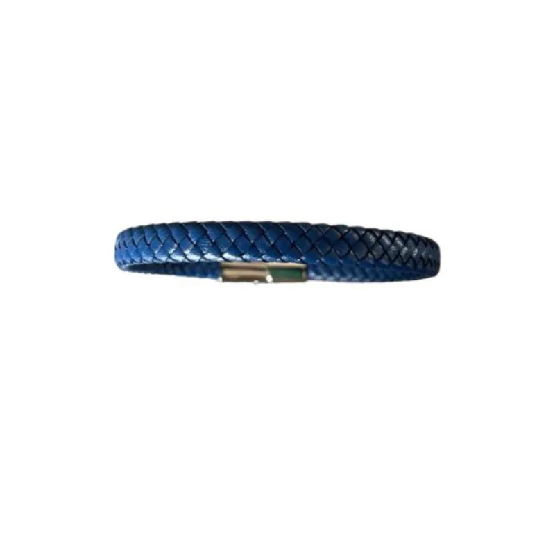 Hexagone Cuir Tressé Plat bracelet cuir