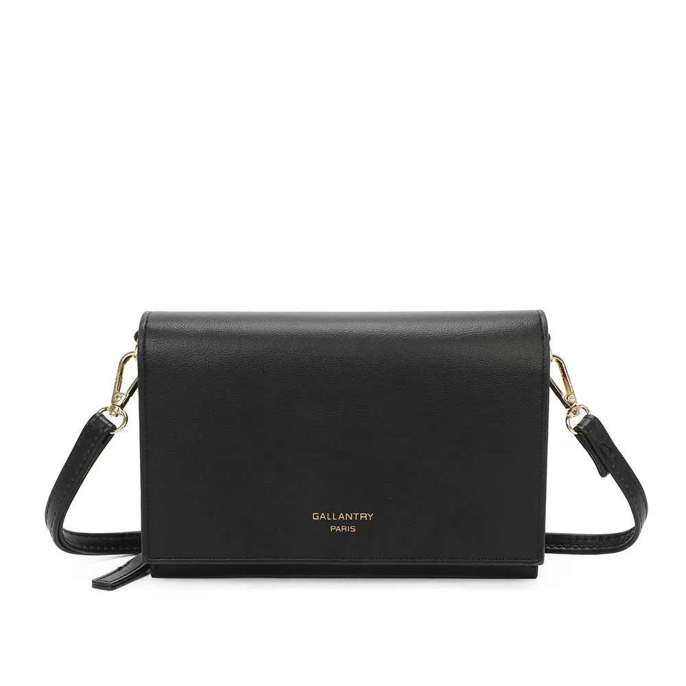 Gallantry Alessia pochette bandoulière noir compartiments