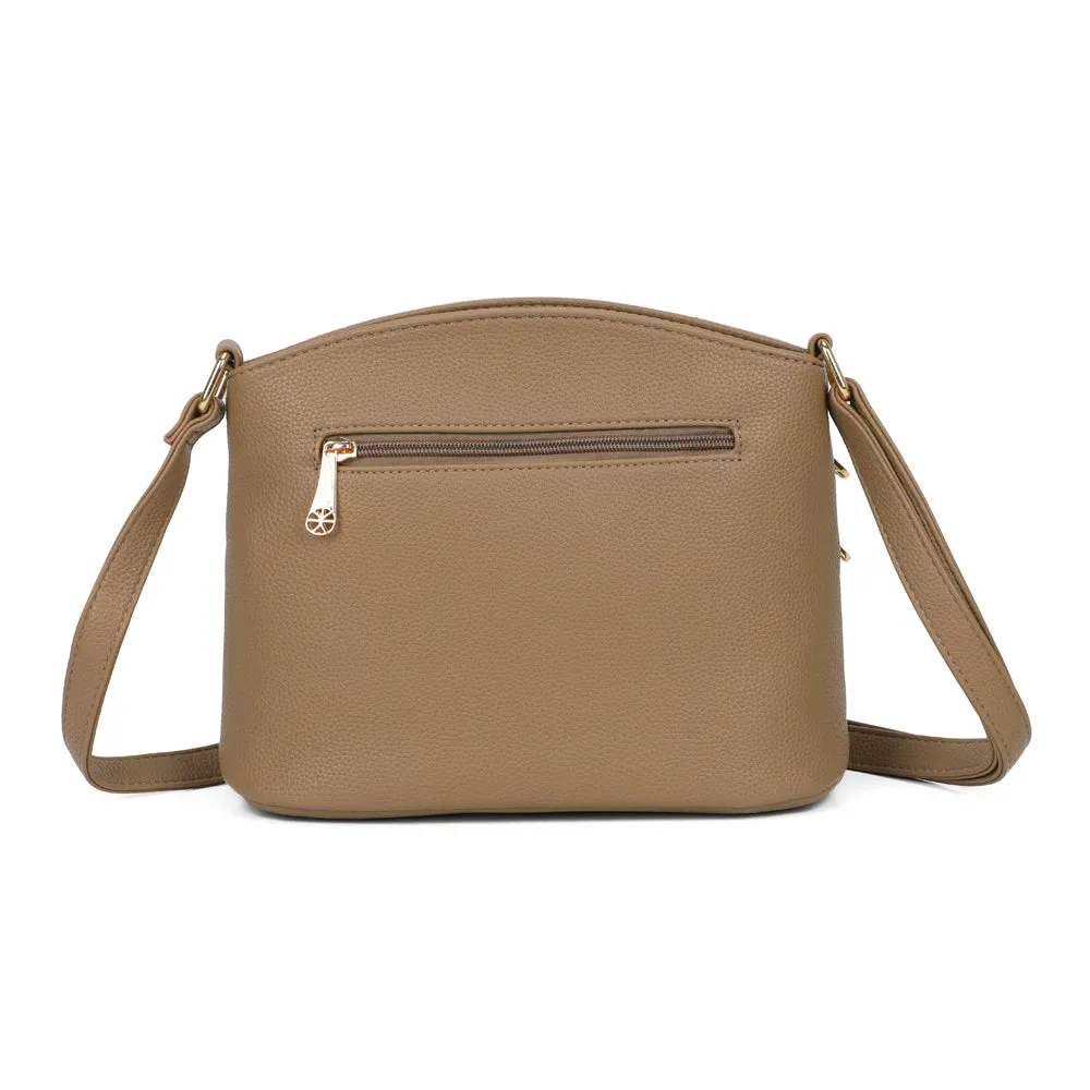 Gallantry L'Organisé Chic bandoulière taupe multipoches