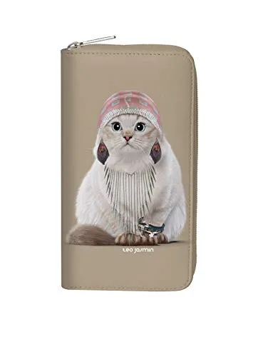 Téo Jasmin Jasmine Compagnon portefeuille Boho Sable 20 cm