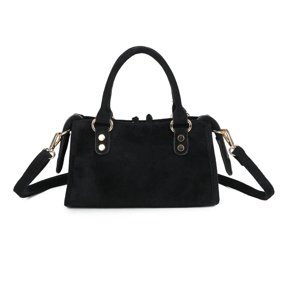 Gallantry Paris Velora sac à main noir suédine