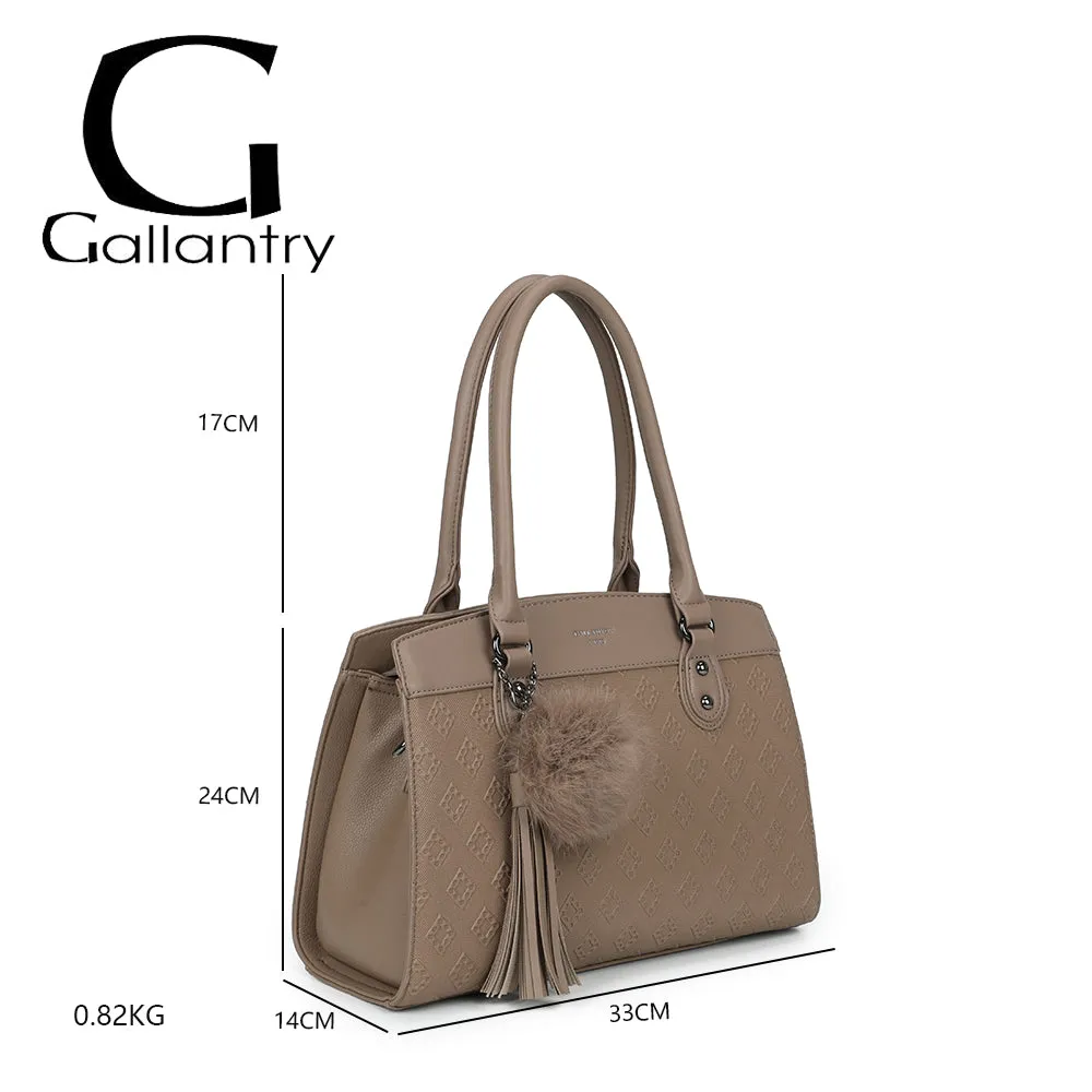 Gallantry Paris Le Diane sac à main taupe losange