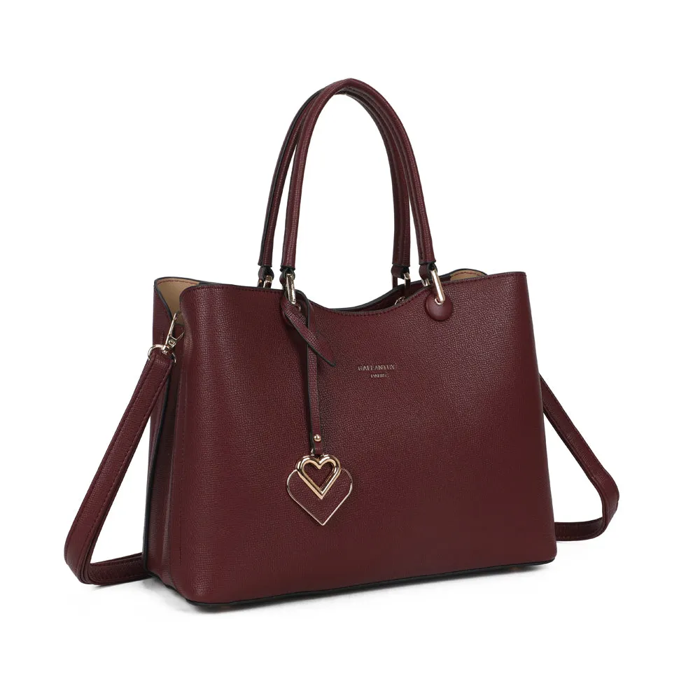 Gallantry Paris Le Lazare sac à main bordeaux 30 cm