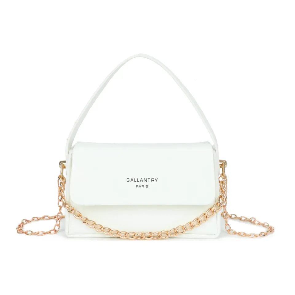 Gallantry Paris Azurée mini sac chaîne dorée bleu clair