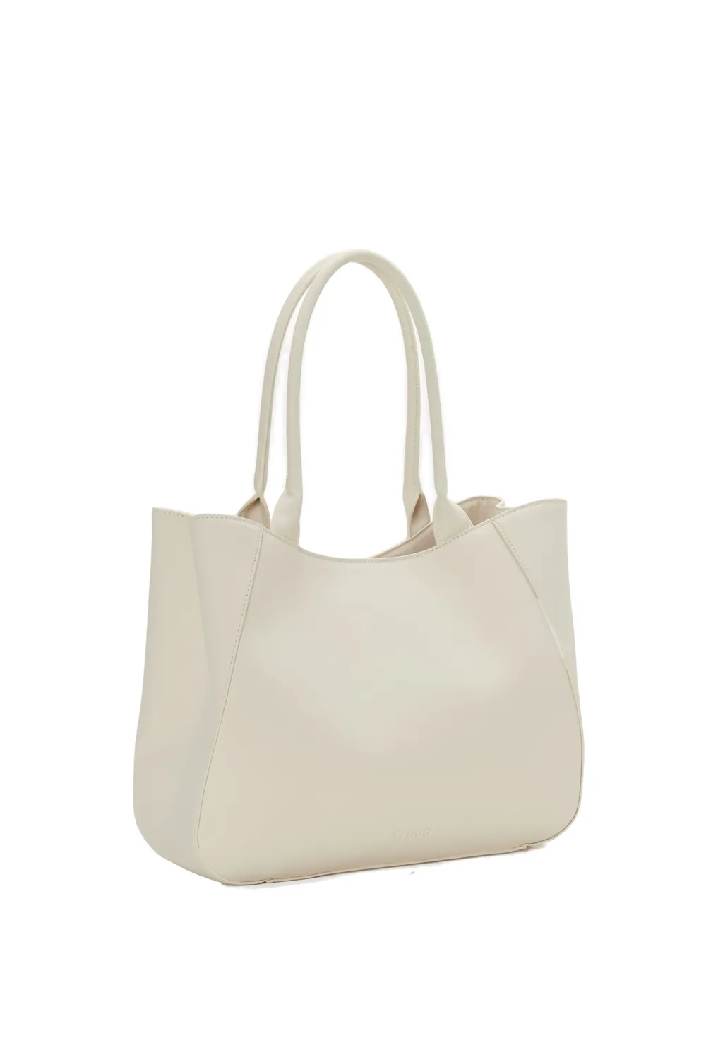 O bag Courmayeur shopper zip tissu beurre