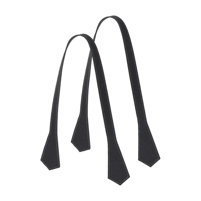 O bag anse longue pointue sac noir surpiqure
