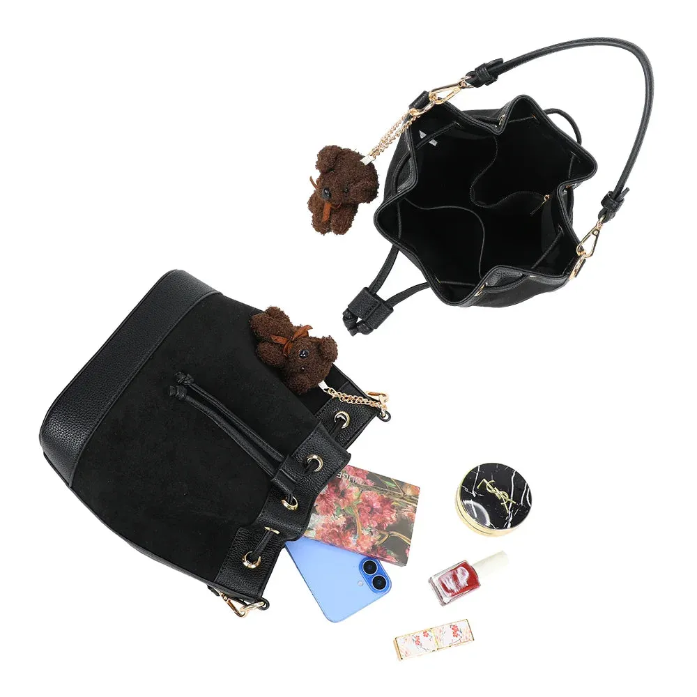 Gallantry Paris Oria Suédine sac seau marron