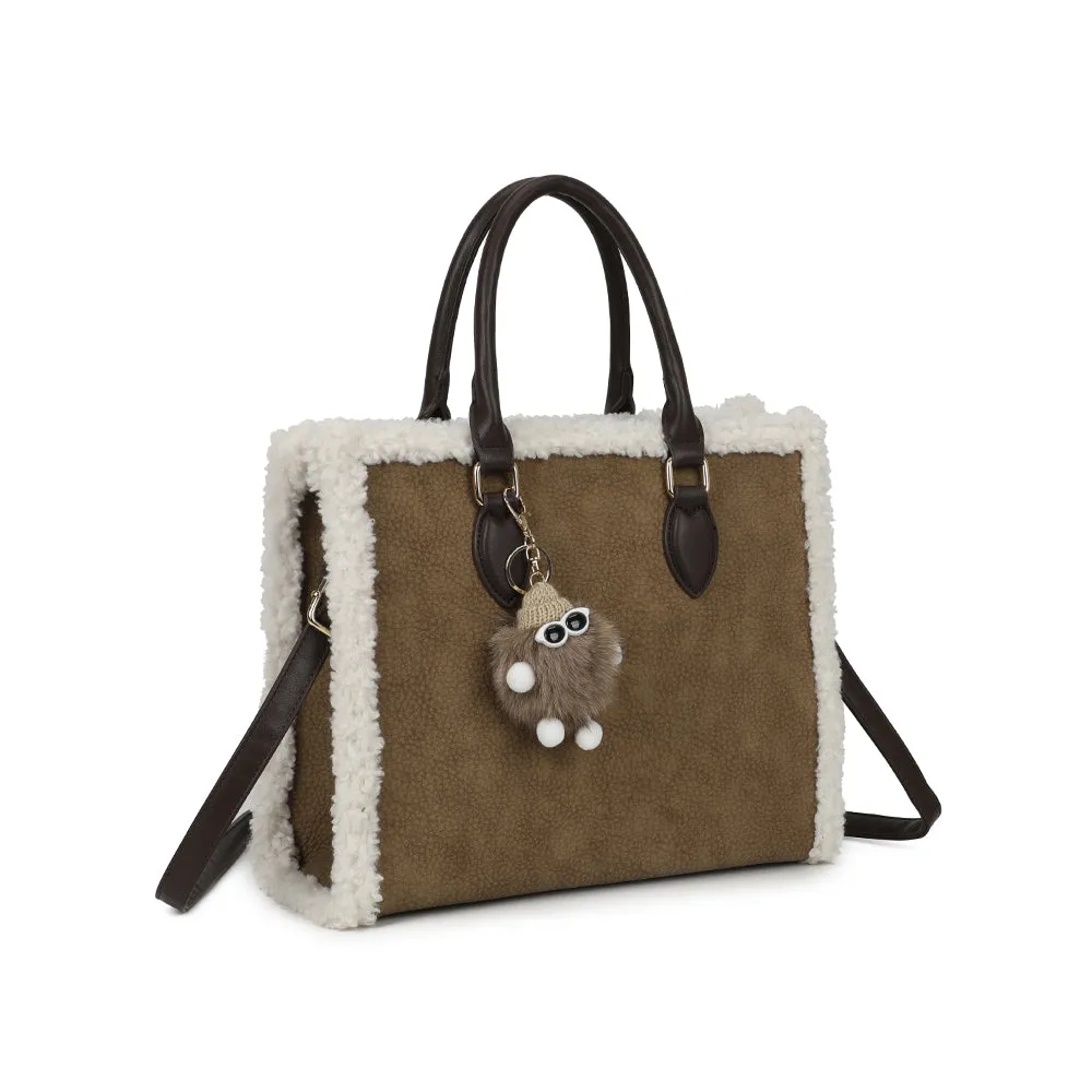 Gallantry Paris Le Oural sac à main taupe cuir grainé