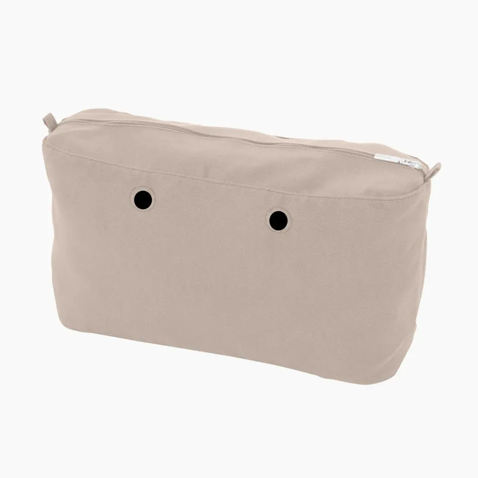 O bag Beach sac intérieur zip naturel