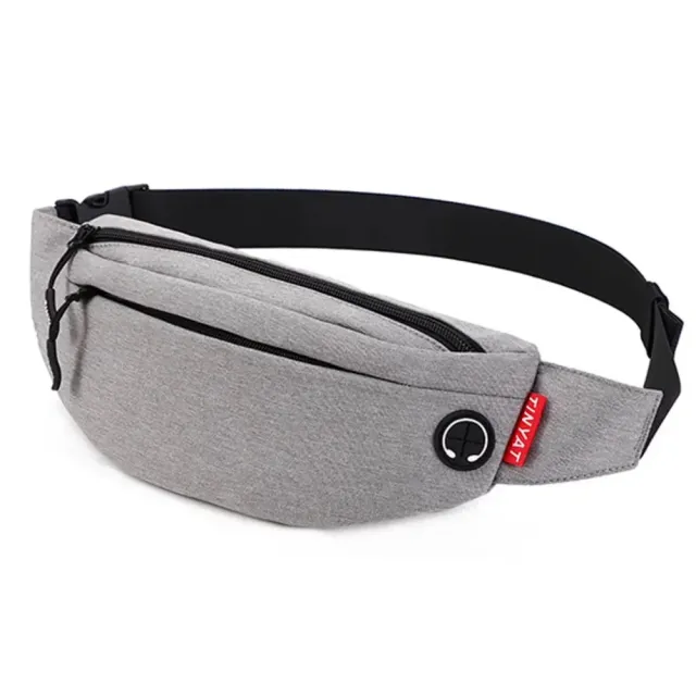 Mon Sacoche Sport Sac Banane Noir Sortie Écouteurs