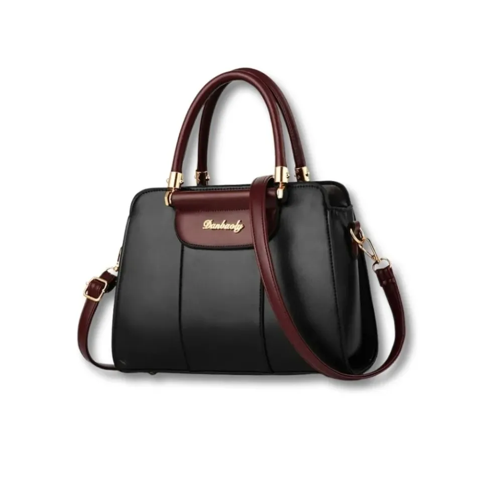 Maison Sacoches Aveline sac à main noir zippé