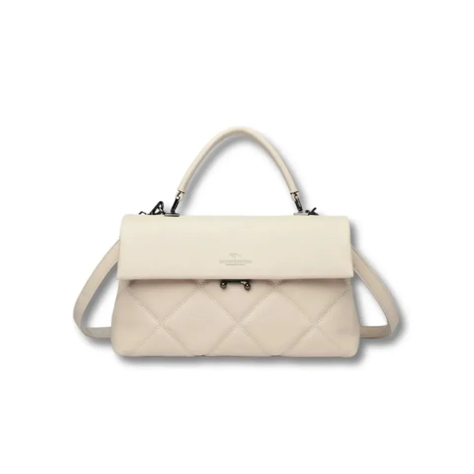 Maison Sacoches Romy sac fourre-tout cuir blanc