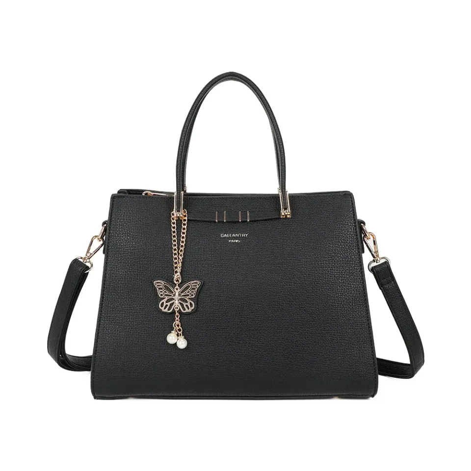 Gallantry Paris Ariane sac à main noir grainé