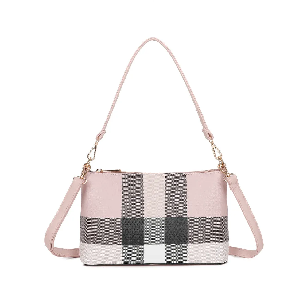 Gallantry Paris Celina sac carreaux taupe baguette