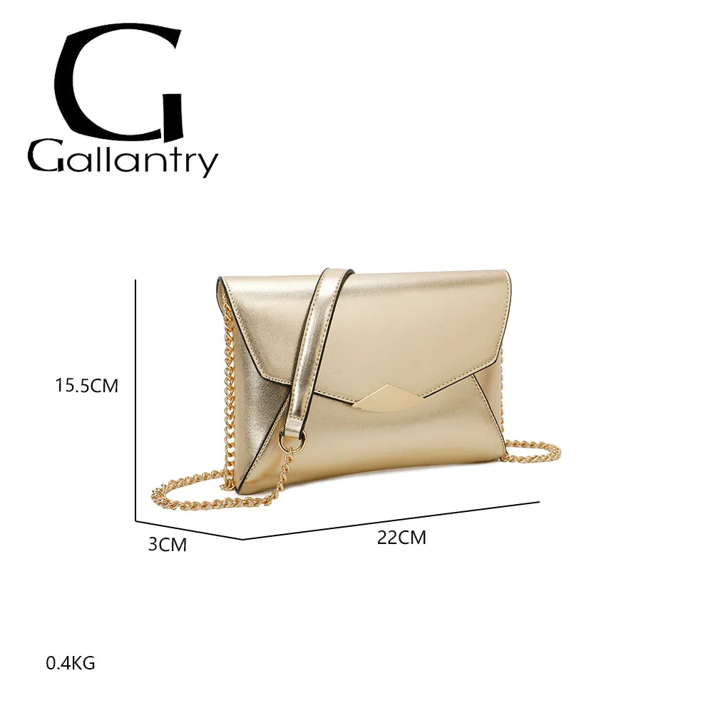 Gallantry Paris Grenat pochette bandoulière rouge chaîne
