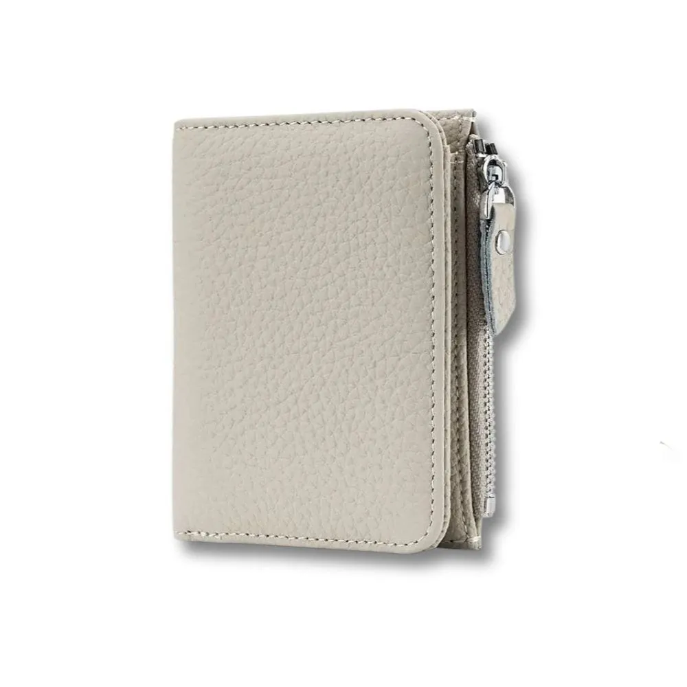 Maison Sacoches Naya porte-monnaie cuir blanc