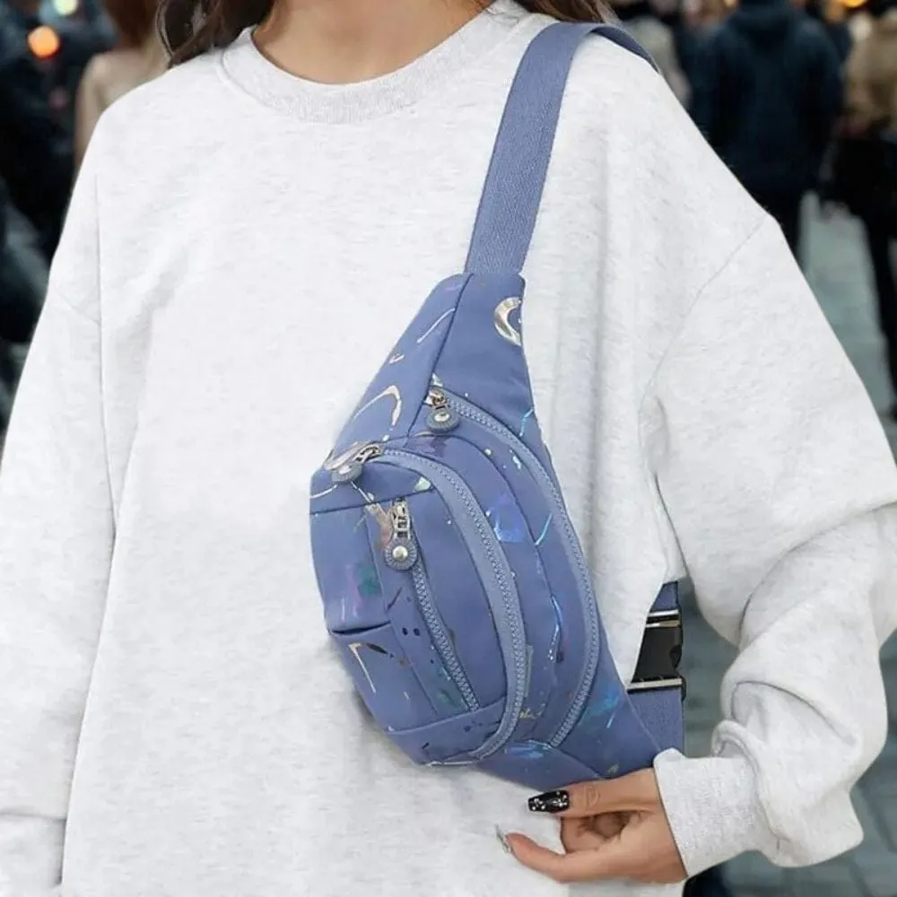 Maison Sacoches Tessa sac banane bleu tissu léger