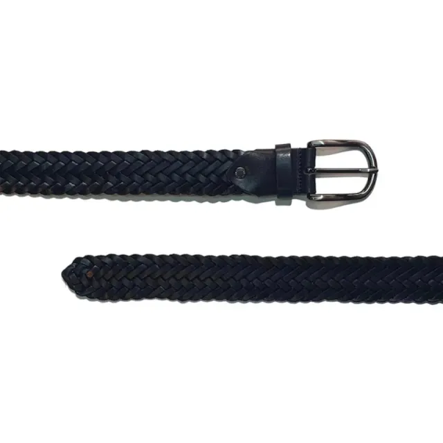 Hexagone Cuir Tracy Medium ceinture homme noir ajustable