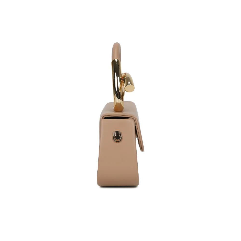 Gallantry Paris La Solyra sac à main rabat Taupe compact