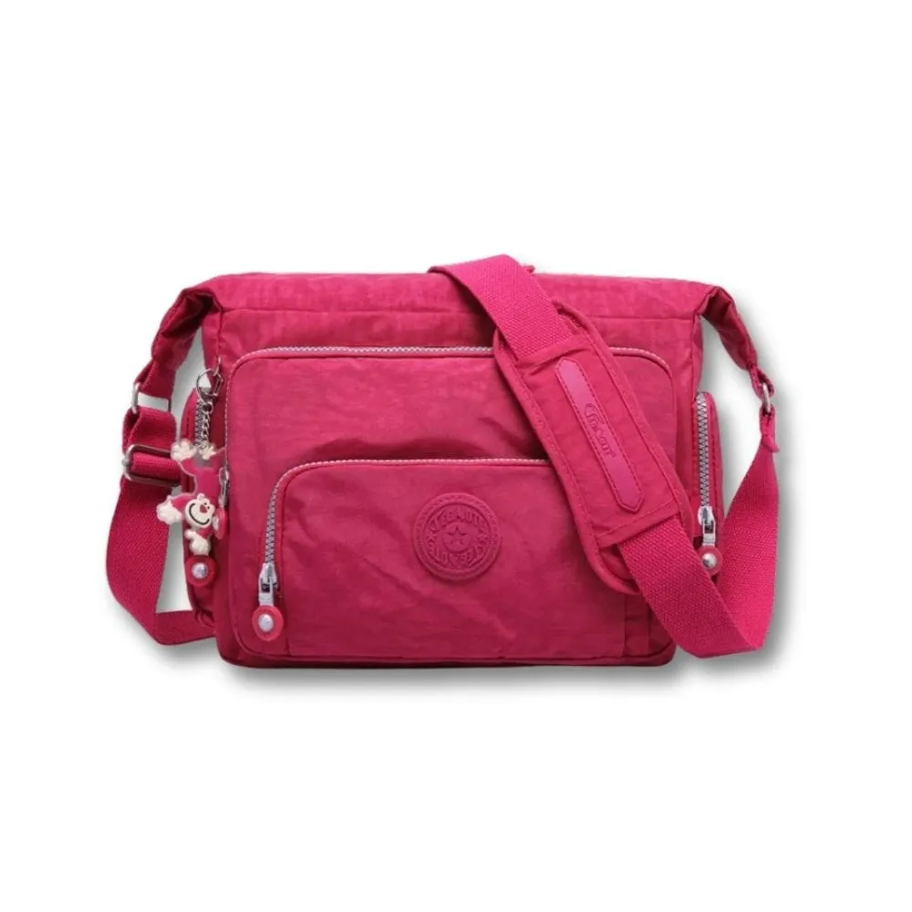 Maison Sacoches Elara besace nylon noir 31 cm