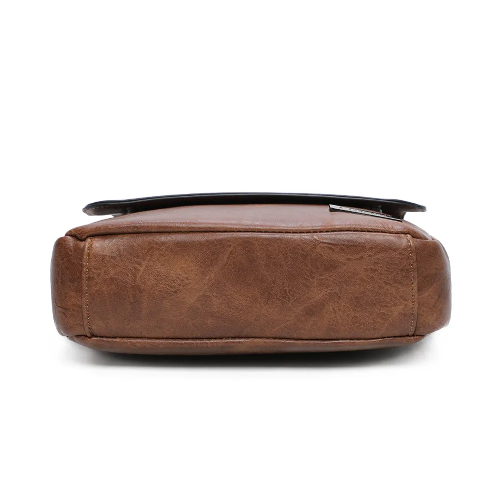 Gallantry Marvik sac bandoulière effet cuir Noir
