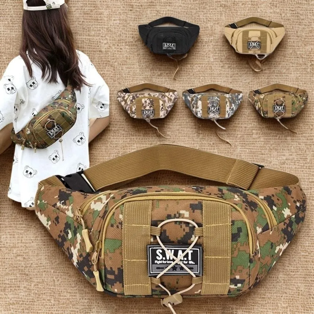 Maison Sacoches Sixian sac banane militaire noir nylon