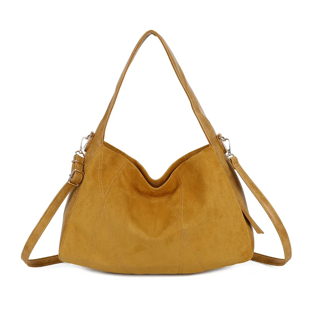 Gallantry Milano sac à main marron suédée hobo