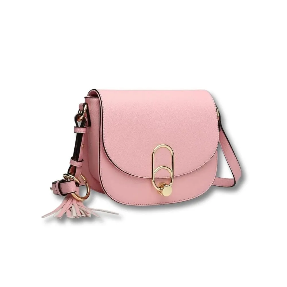 Maison Sacoches Signature sac à main beige grainé rabat