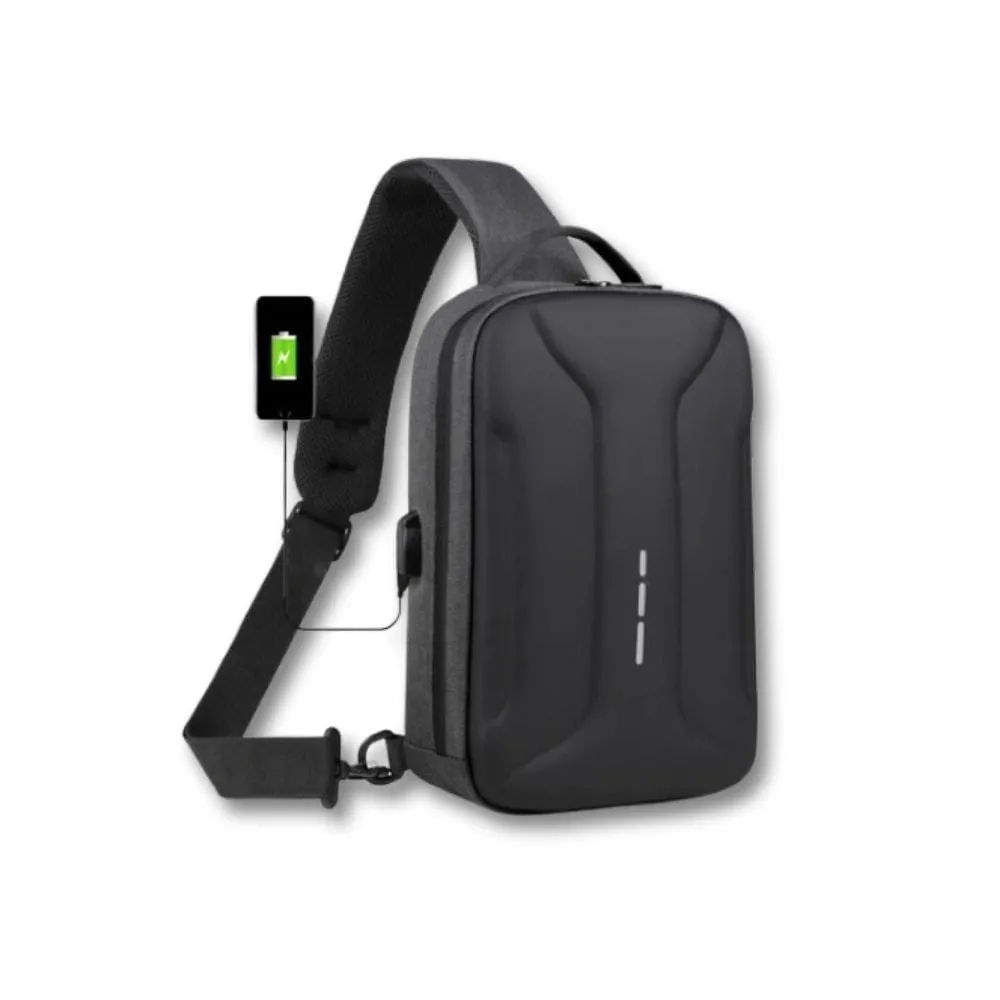 Maison Sacoches Lino sacoche nylon noir USB