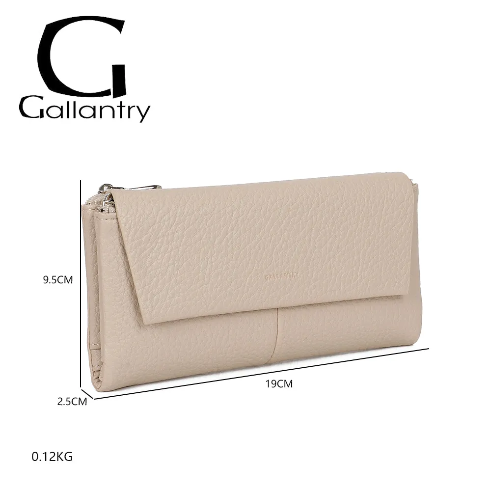 Gallantry Paris Tilda portefeuille rabat Rouge grainé