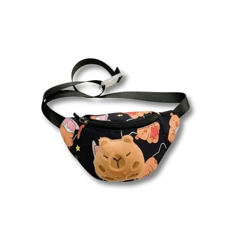 Maison Sacoches Pilou sac banane enfant bleu ourson