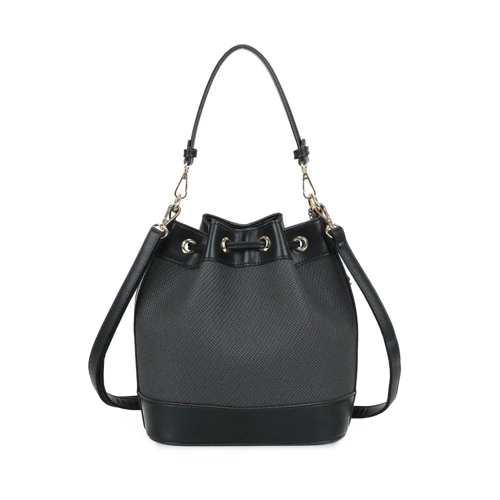 Gallantry Paris Lila Bucket sac seau noir cordon