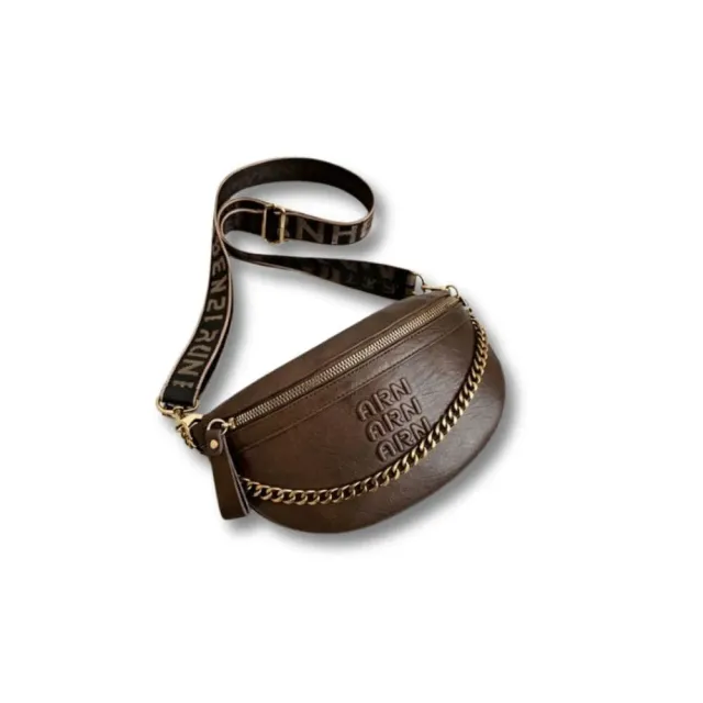 Maison Sacoches Alix sac banane cuir cafe compact